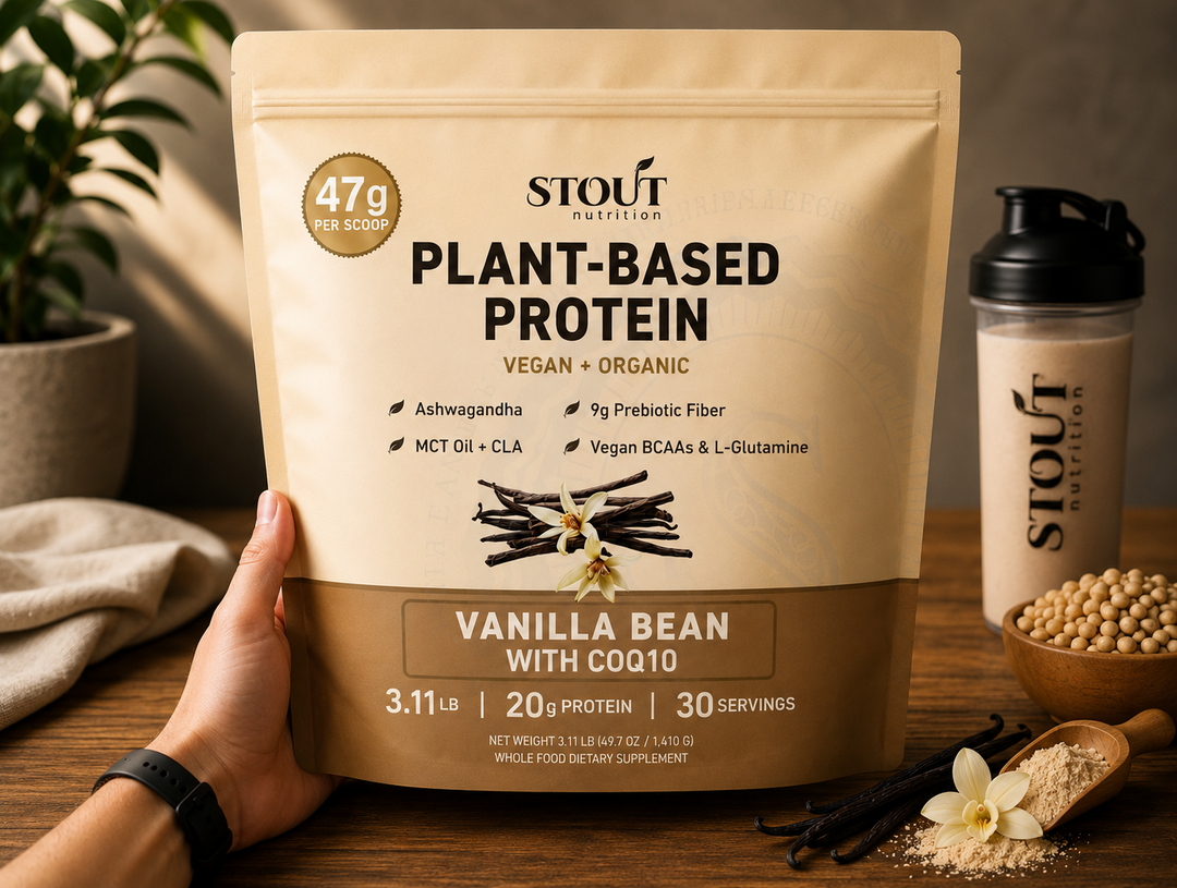 COMPLETE PERFORMANCE PLANT BASED PROTEIN new look – Stout Nutrition