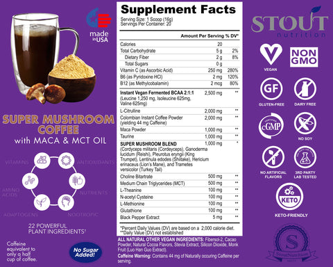 TOTAL MIND SUPER MUSHROOM COFFEE MACA